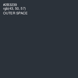 #2B3239 - Outer Space Color Image